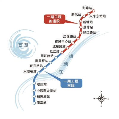 杭州地铁4号线二期图图片