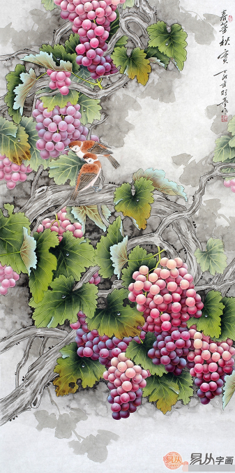 玄关装饰画选什么好 名家花鸟画更繁荣