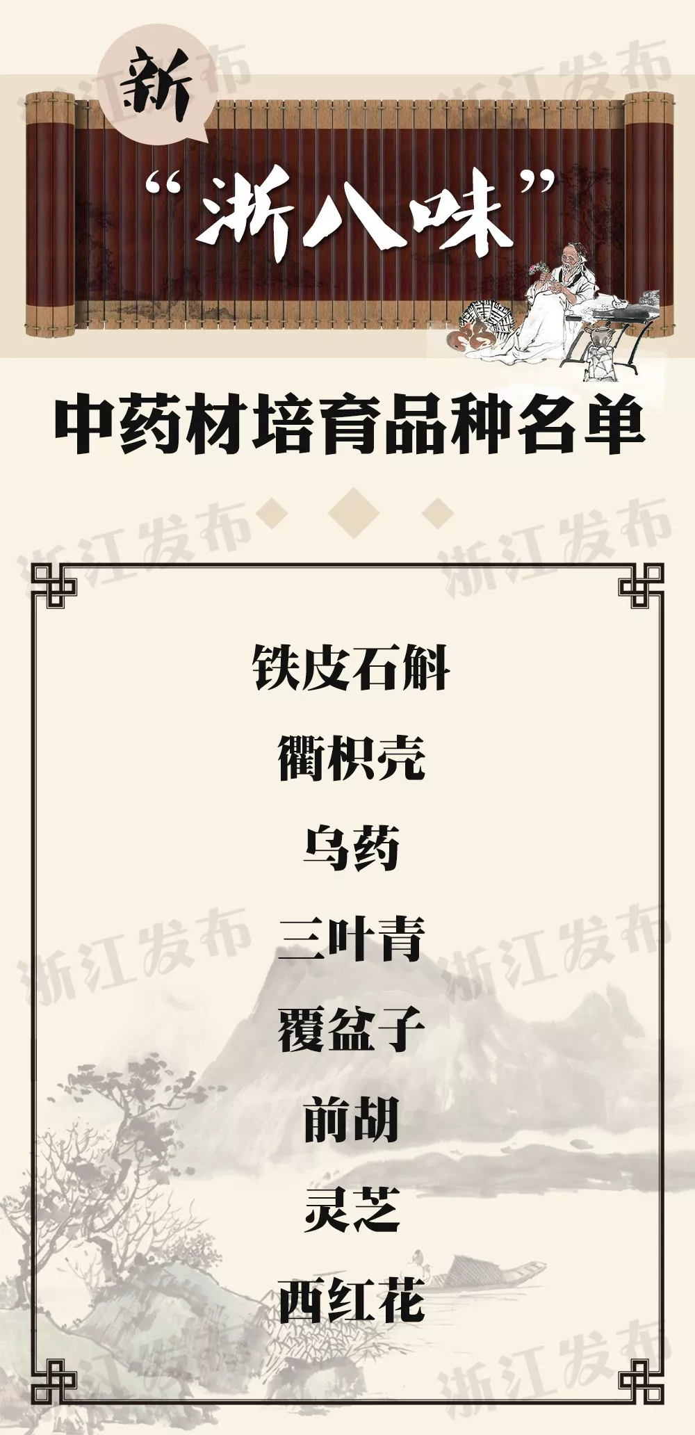 新"浙八味"中药材培育品种名单出炉 哪些药材入选了?