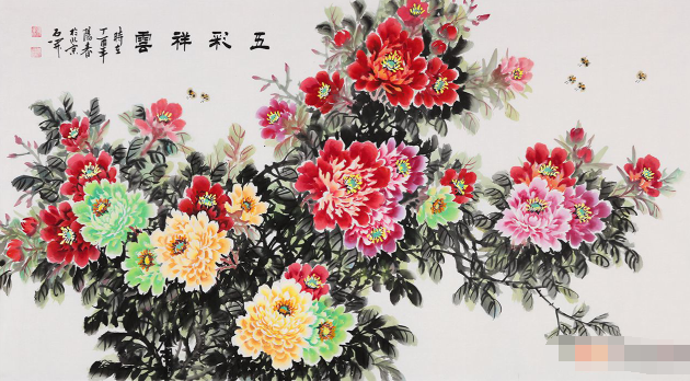 万物复苏赏牡丹 国礼书画家石开牡丹图欣赏