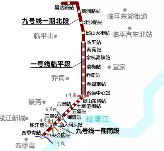 串起四季青,九堡,临平 杭州地铁9号线有新动作