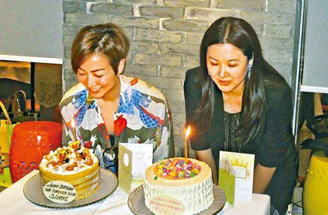 郑秀文晒"跳水皇后"伏明霞近照 两人多年一同庆生