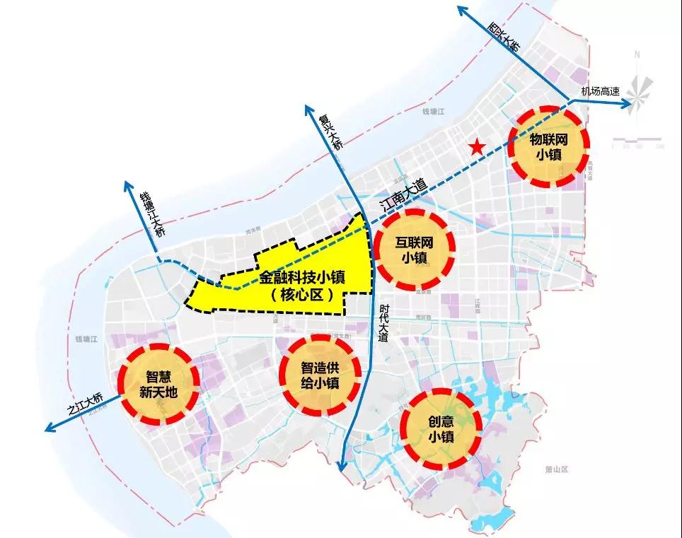 杭州新区划分地图滨江图片