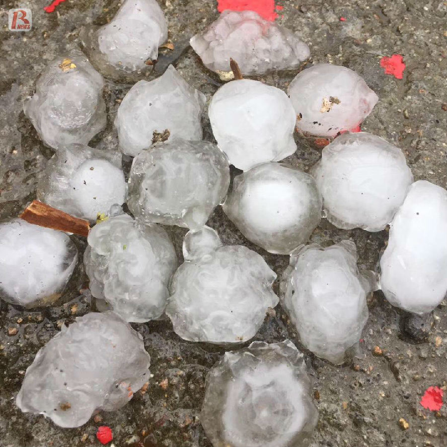 強對流天氣抵達浙江 多地出現雷暴,冰雹極端天氣_新藍網