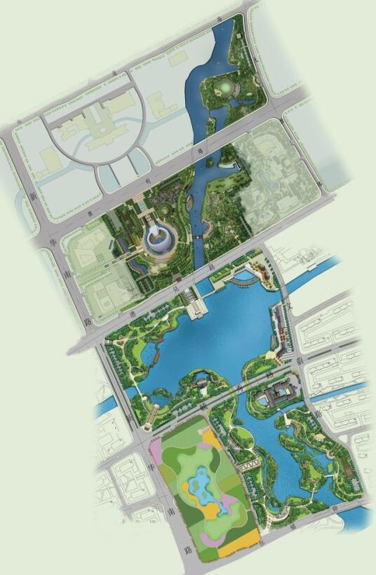 (明湖公园规划图,图片来源于网络)