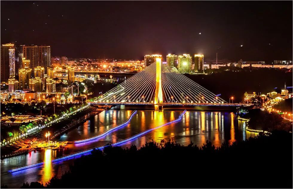 丽水紫金大桥夜景图片图片