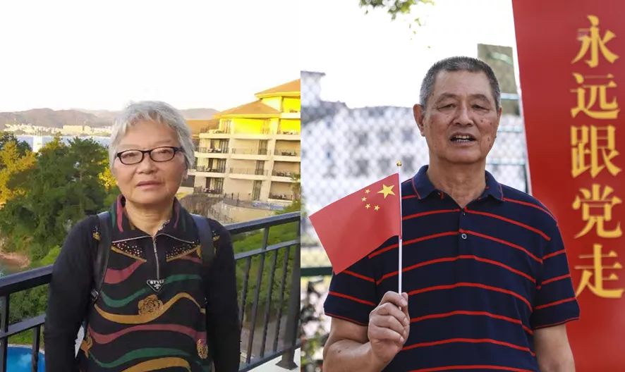 郑启祥(右) 郑开江(左四)与校领导合影 黄美顺(左) 曾任教于黄岩区