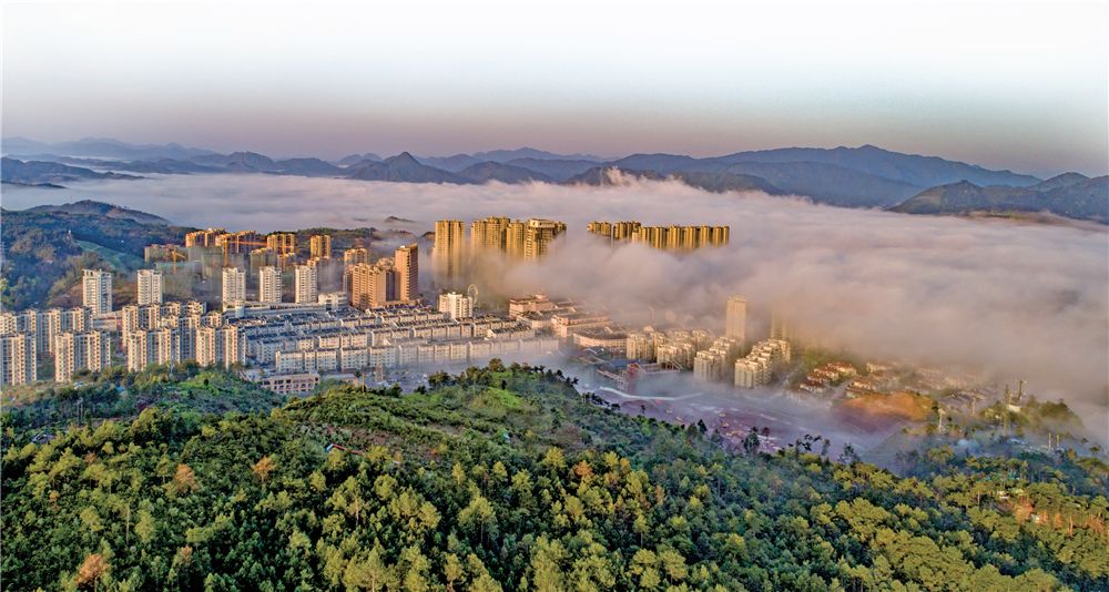 泰顺县城全景图片