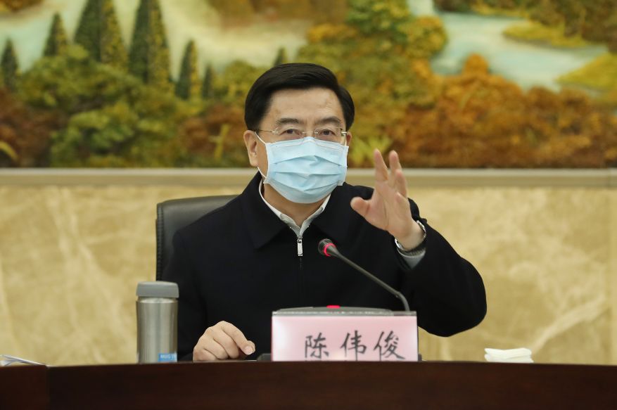 陈伟俊在疫情防控工作领导小组会议上强调:坚决做到疫情管控力大于