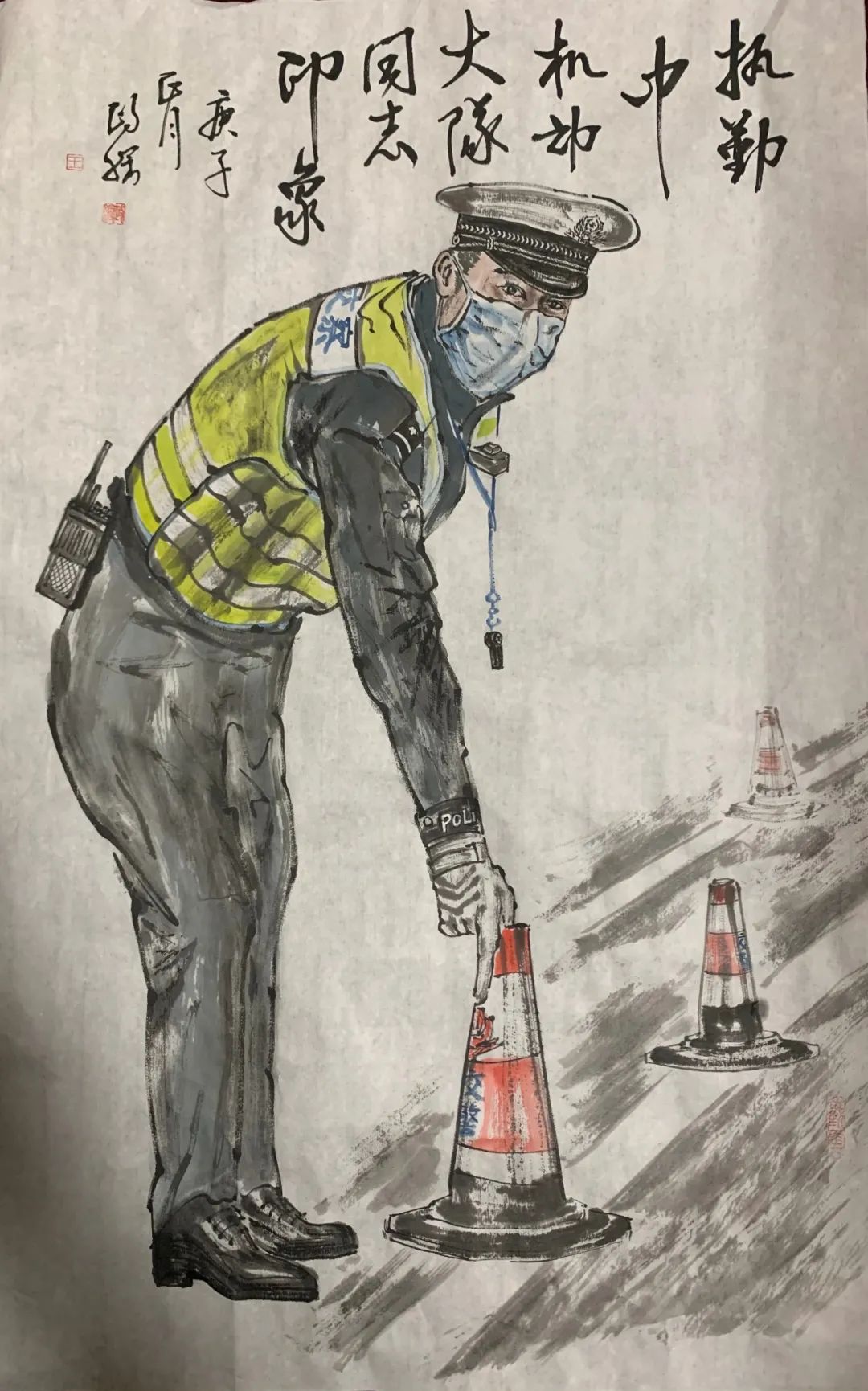以笔铸剑,以墨抒怀!宁波公安文艺作品致敬一线抗疫战士